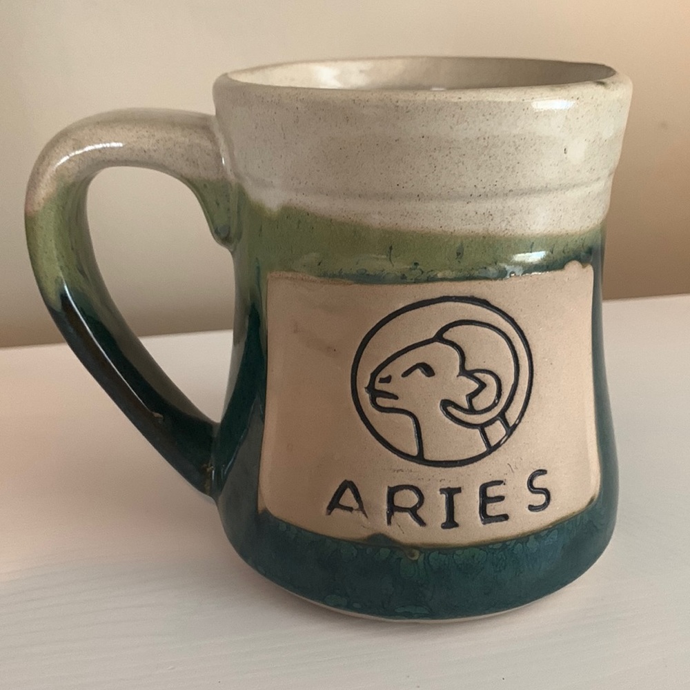 Aries mug.
